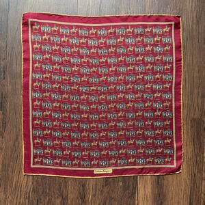 Salvatore Ferragamo Vintage Silk Scarf Pocket Square Foulard